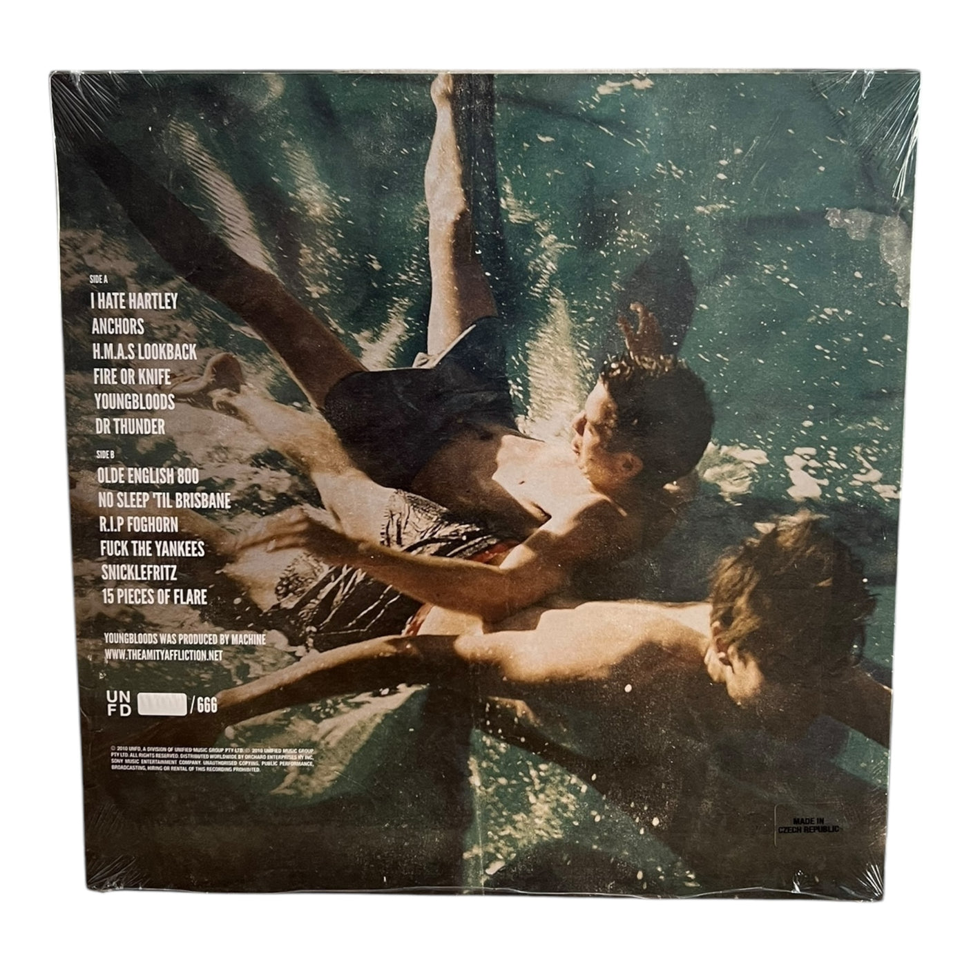 THE AMITY AFFLICTION - Young Bloods - LP VINYL - TRANSPARENT BLUE VINYL - BRAND NEW