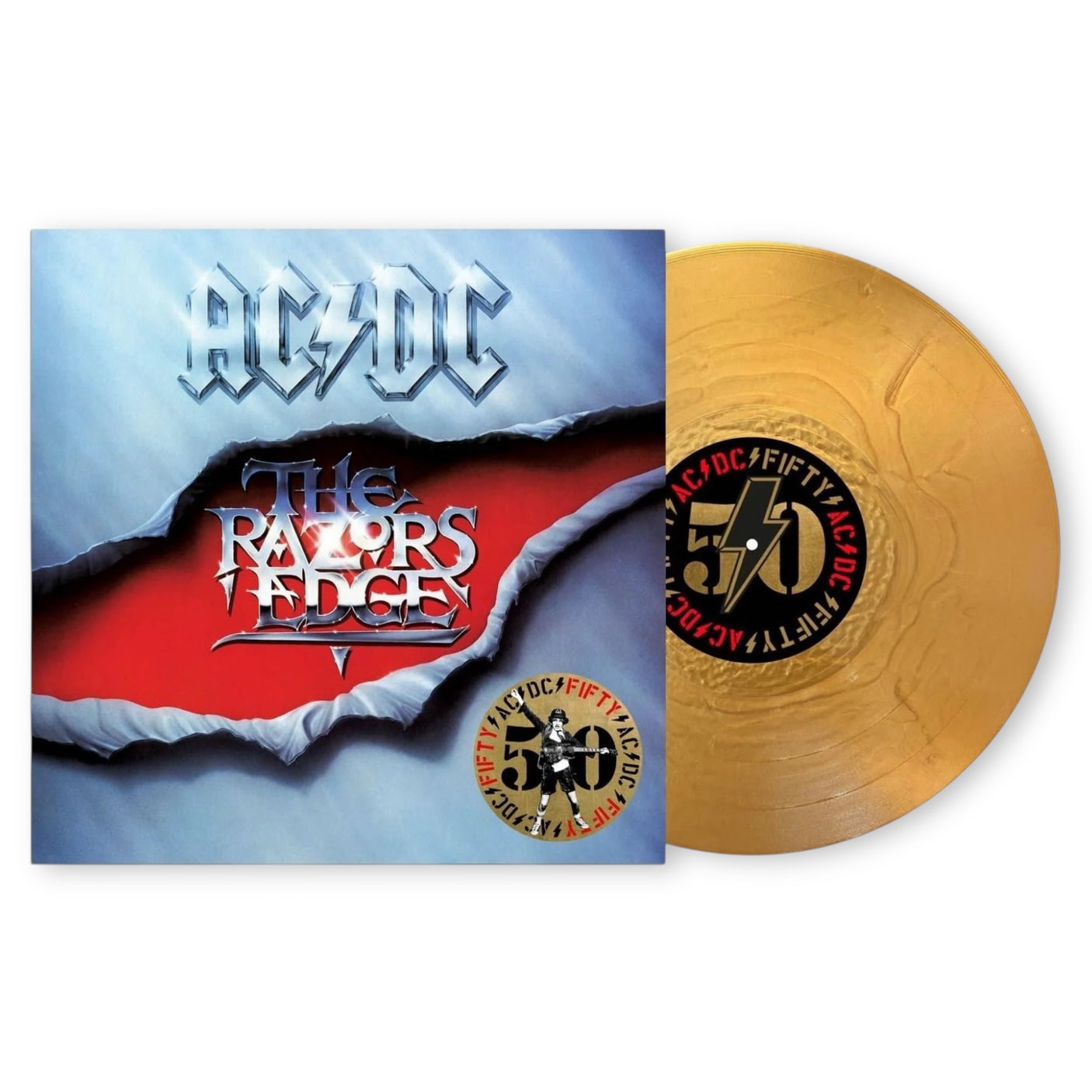 AC/DC - The Razors Edge - LP VINYL - 50th ANNIVERSARY GOLD NUGGET 180gm Vinyl - BRAND NEW