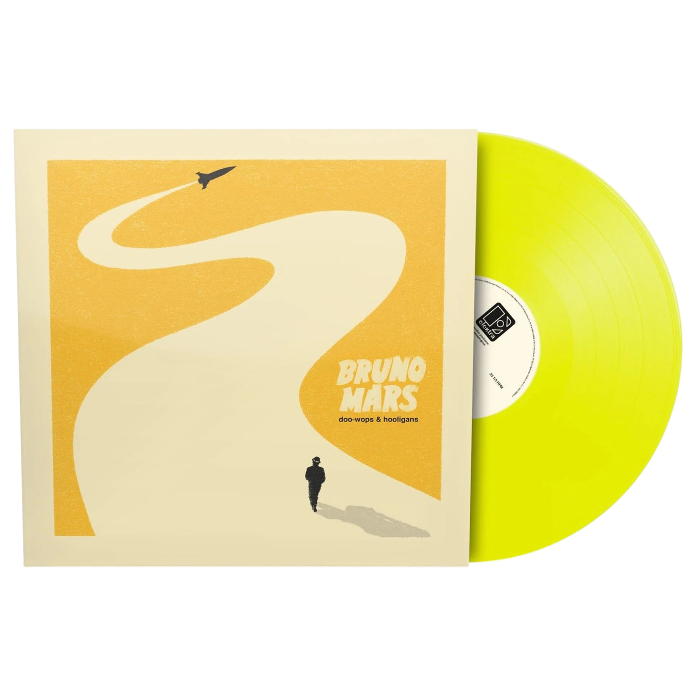 BRUNO MARS - Doowops & Hooligans - LP VINYL - REISSUE - NEON YELLOW VINYL - BRAND NEW