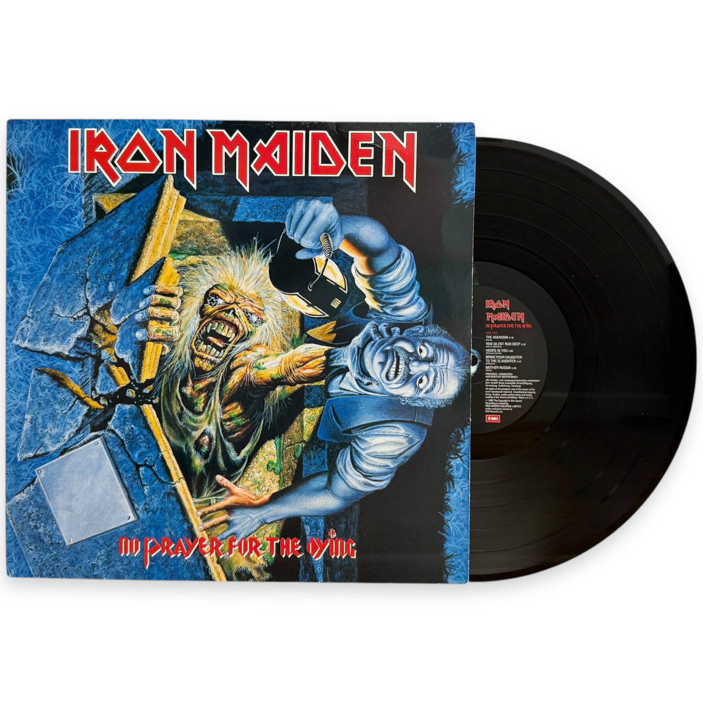 IRON MAIDEN - No Prayer For The Dying - USED LP VINYL - ORIGINAL 1990 EUROPE PRESS - VG/VG