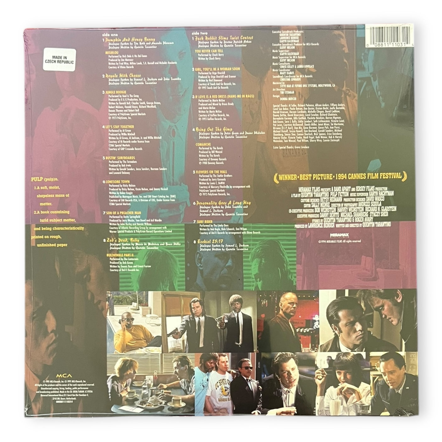 PULP FICTION - Music From The Motion Picture - LP VINYL - 180gm REISSUE - BRAND NEW