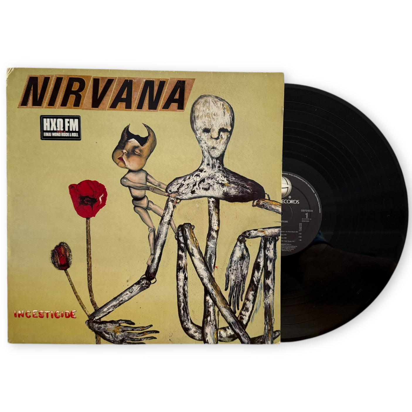 NIRVANA - Incesticide - USED LP VINYL - ORIGINAL 1992 EUROPE PRESS - VG+/VG+