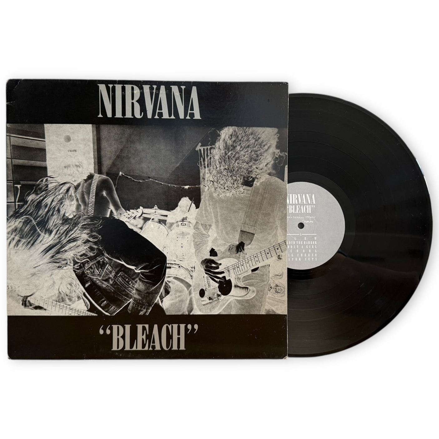 NIRVANA - Bleach - USED LP VINYL - ORIGINAL 1989 UK PRESS - VG+/VG+