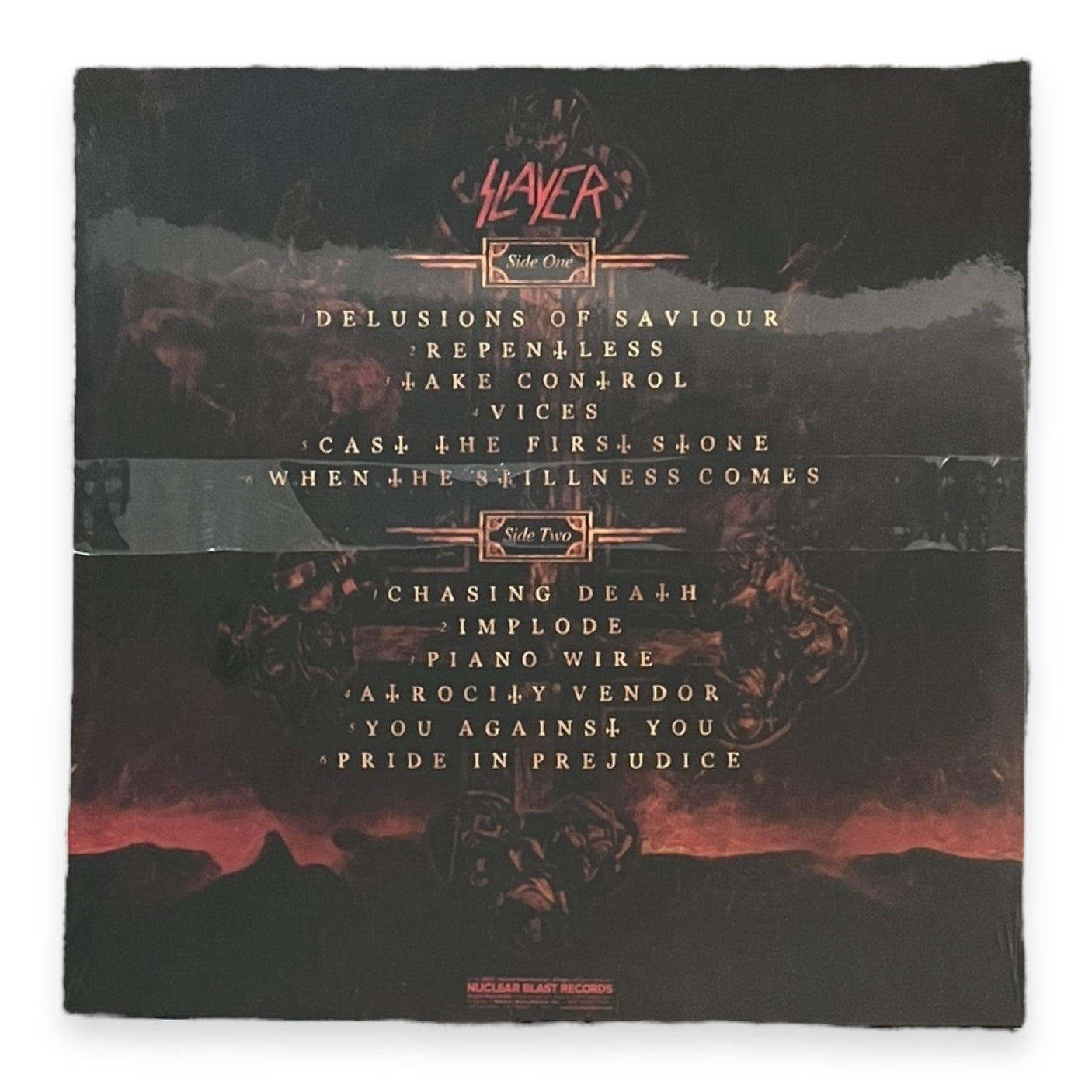 SLAYER - Repentless - LP VINYL - TRANSPARENT YELLOW VINYL - BRAND NEW