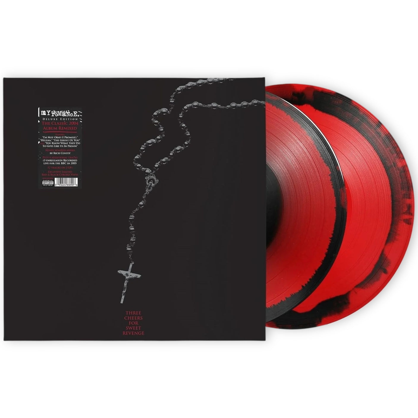 MY CHEMICAL ROMANCE - Three Cheers For Sweet Revenge - LP VINYL - LIMITED EDITION RED & BLACK VINYL - BRAND NEW