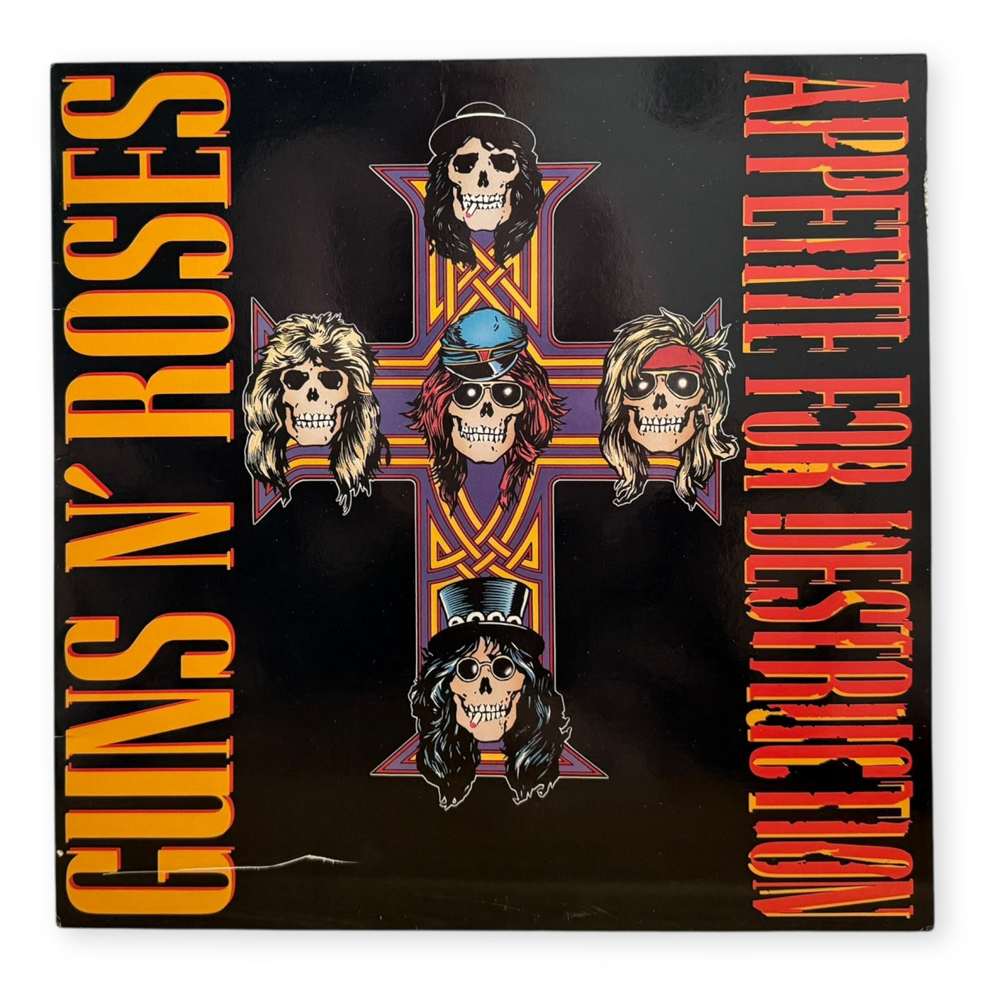 GUNS N ROSES - Appetite For Destruction - USED LP VINYL - ORIGINAL 1987 USA PRESS - VG+/VG+