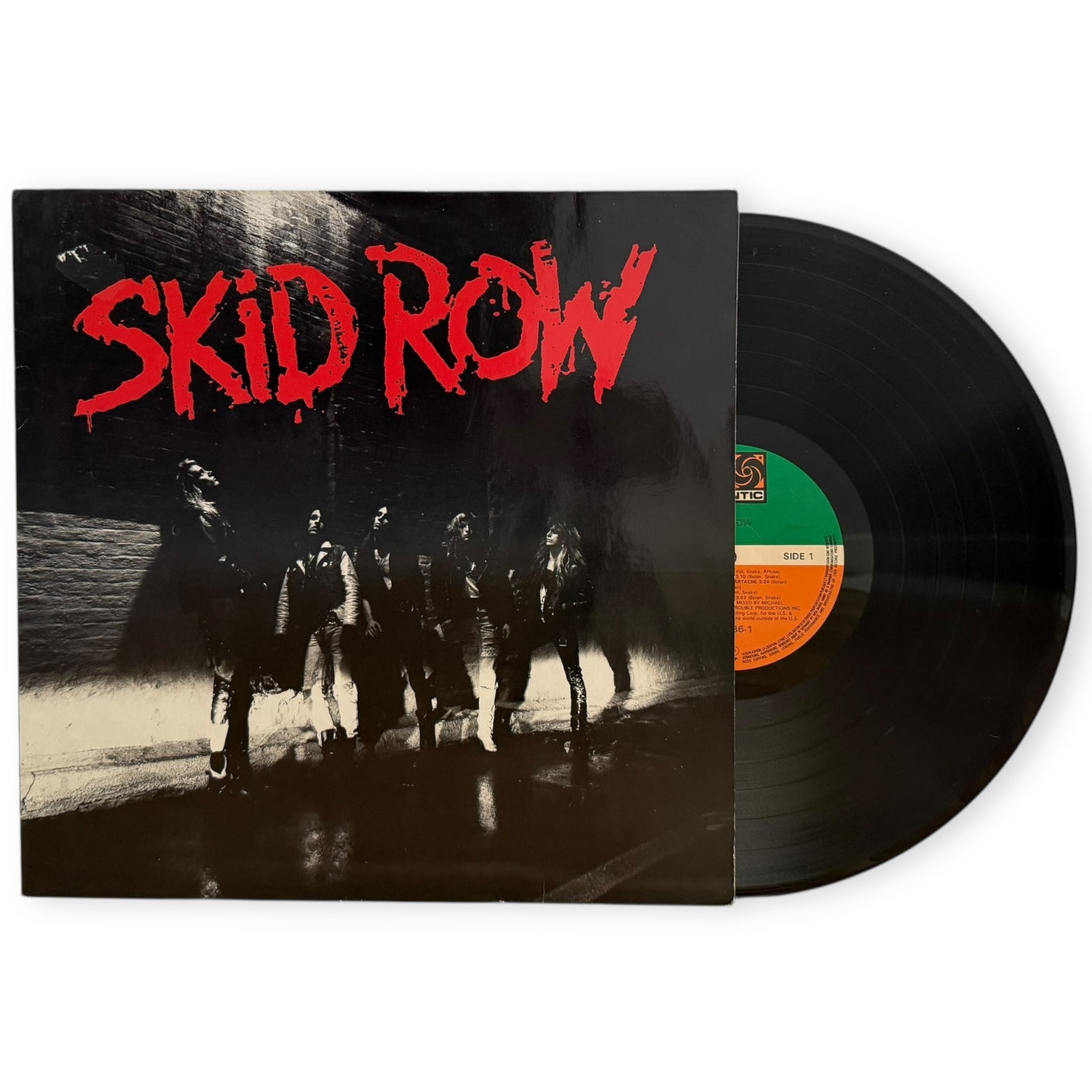 SKID ROW - Skid Row (Self Titled) - USED LP VINYL - ORIGINAL 1989 EUROPE PRESS - VG+/VG+