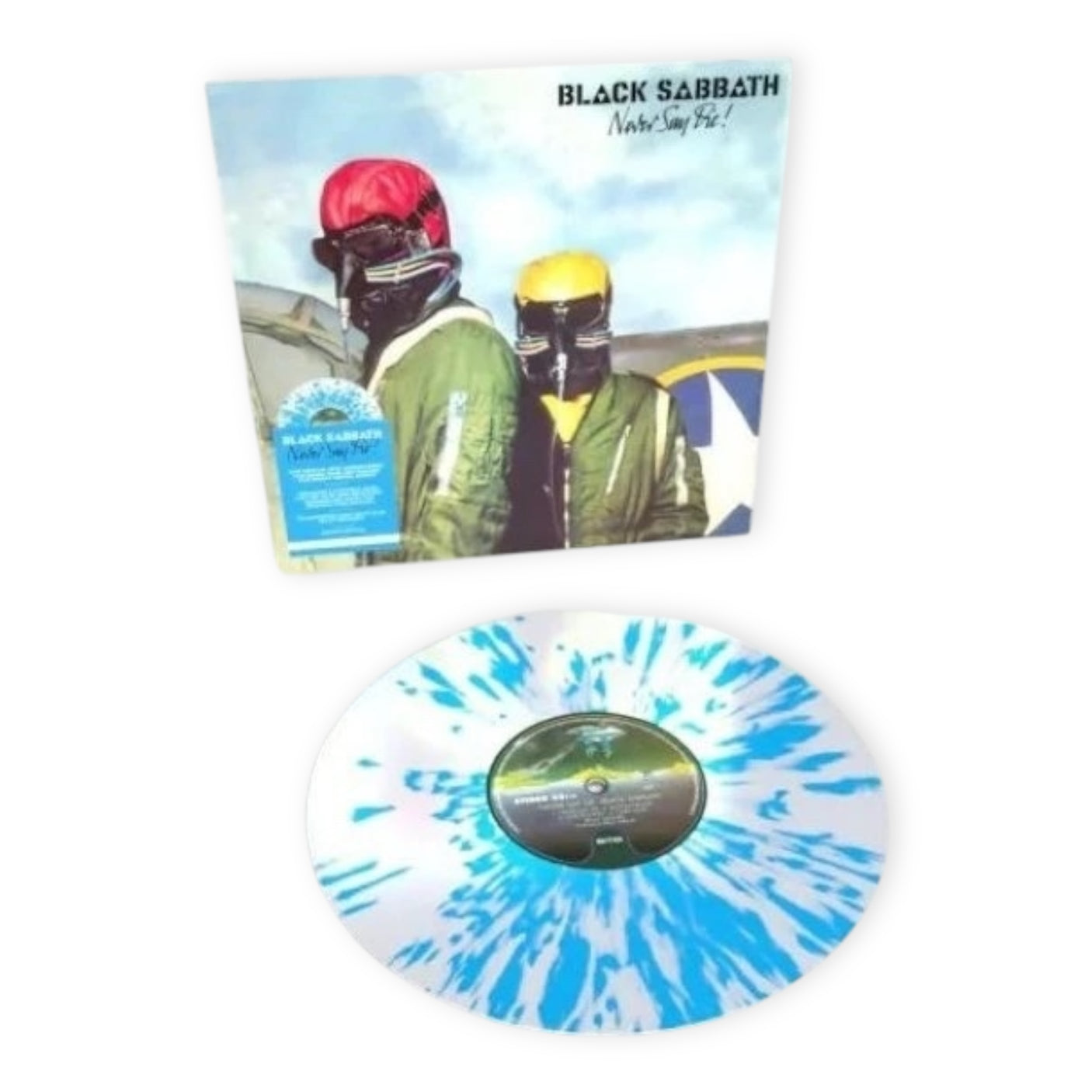 BLACK SABBATH - Never Say Die! - LP VINYL - LIMITED EDITION - TRANSPARENT & LIGHT BLUE SPLATTER VINYL - BRAND NEW