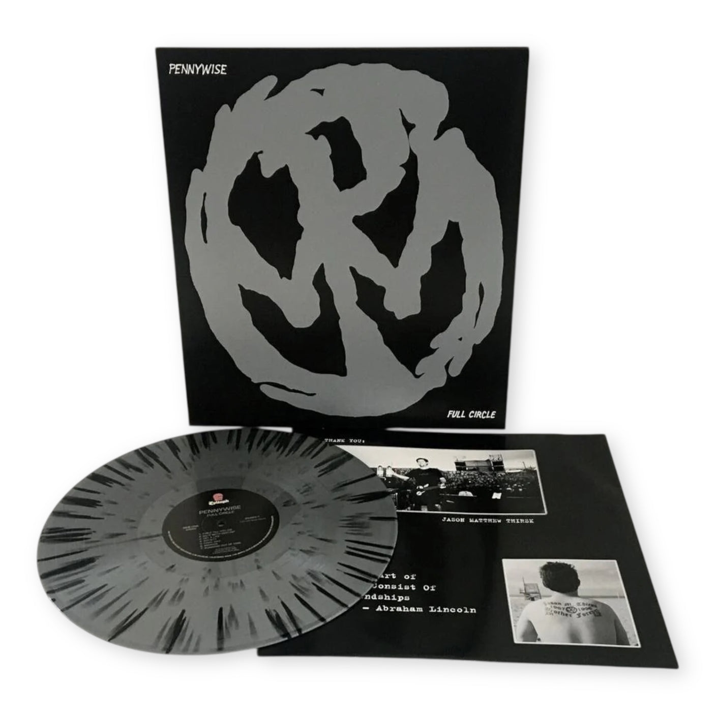 PENNYWISE - Full Circle - LP VINYL - ANNIVERSARY EDITION - SILVER WITH BLACK SPLATTER VINYL - BRAND NEW