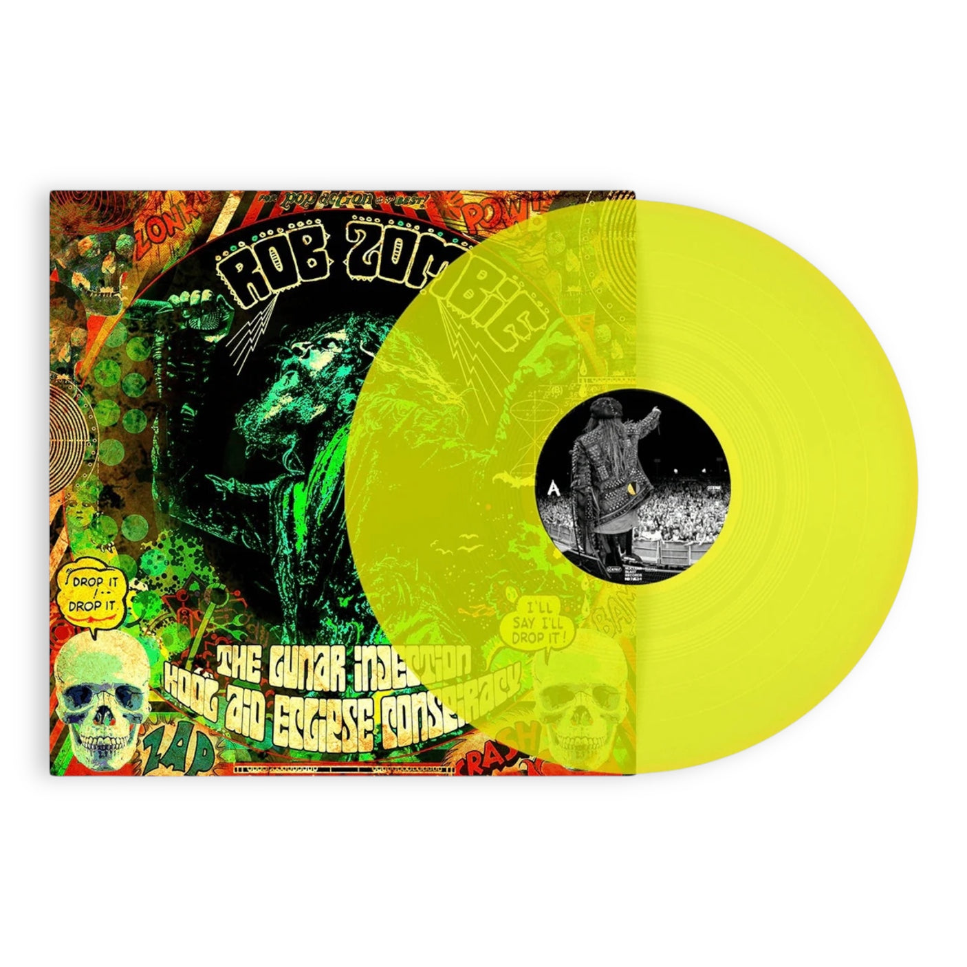 ROB ZOMBIE - The Lunar Injection Kool Aid Eclipse Conspiracy - NEON YELLOW VINYL - LP VINYL - BRAND NEW