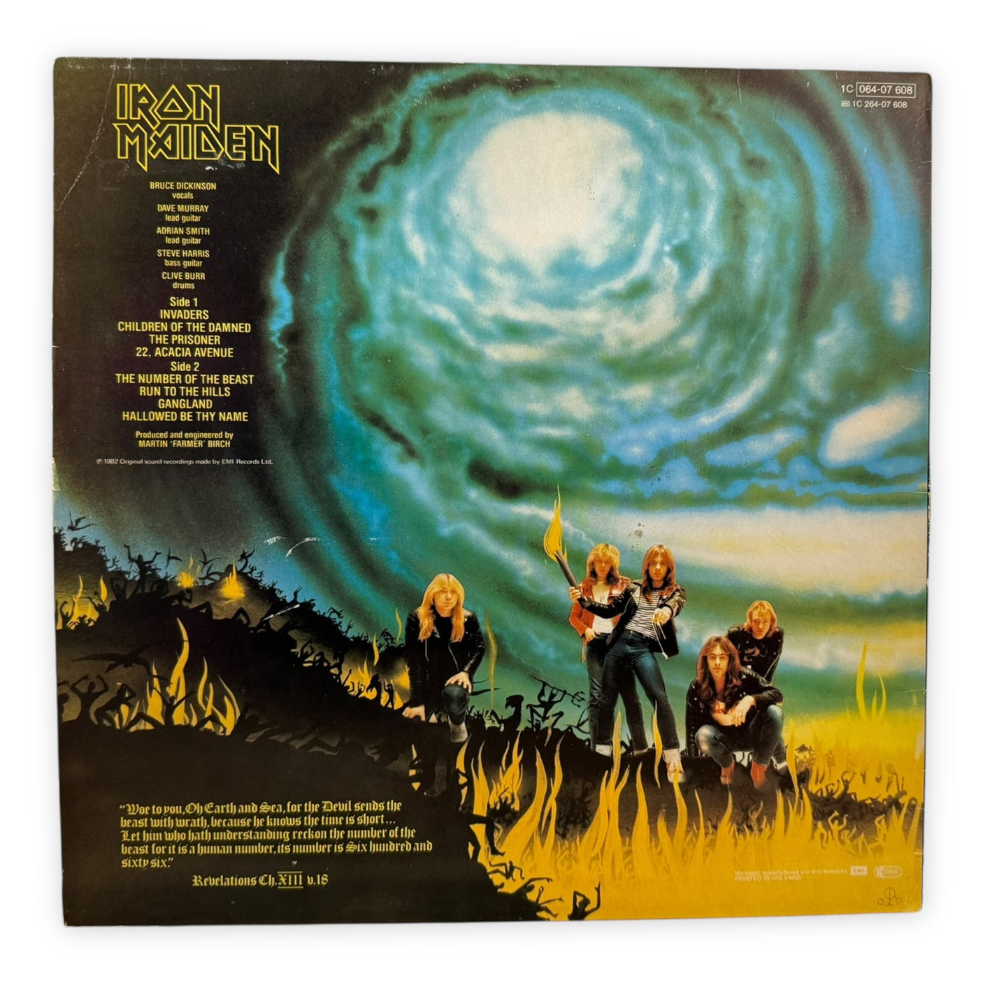 IRON MAIDEN - The Number Of The Beast - USED LP VINYL - ORIGINAL 1982 EUROPE PRESS - VG/VG