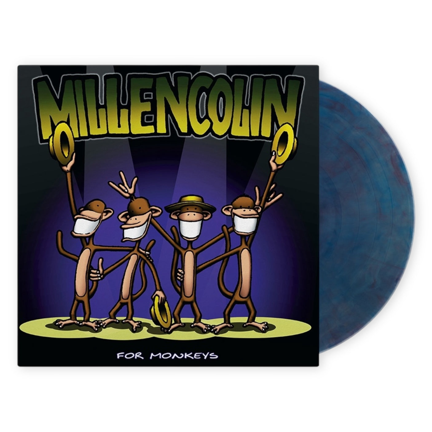 MILLENCOLIN - For Monkeys - HYACINTH CLEAR & SOLID RED & BLUE MIX VINYL - LP VINYL - BRAND NEW