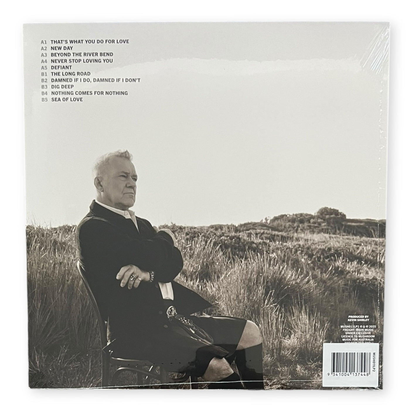 JIMMY BARNES - Defiant - RED & BLACK MARBLED VINYL - SIGNED - LP VINYL - BRAND NEW