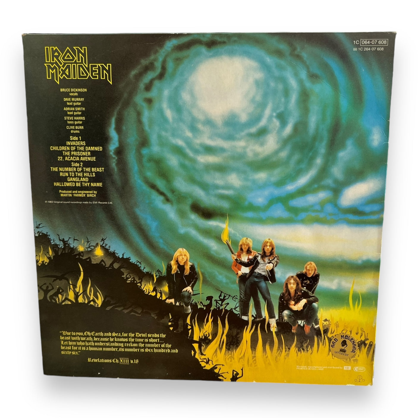 IRON MAIDEN - The Number Of The Beast - USED LP VINYL - VG+/VG+