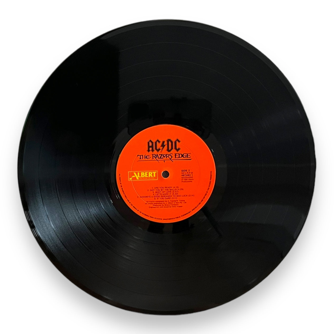 AC/DC - The Razors Edge - USED VINYL LP - AUSTRALIAN PRESS - VG+/VG+