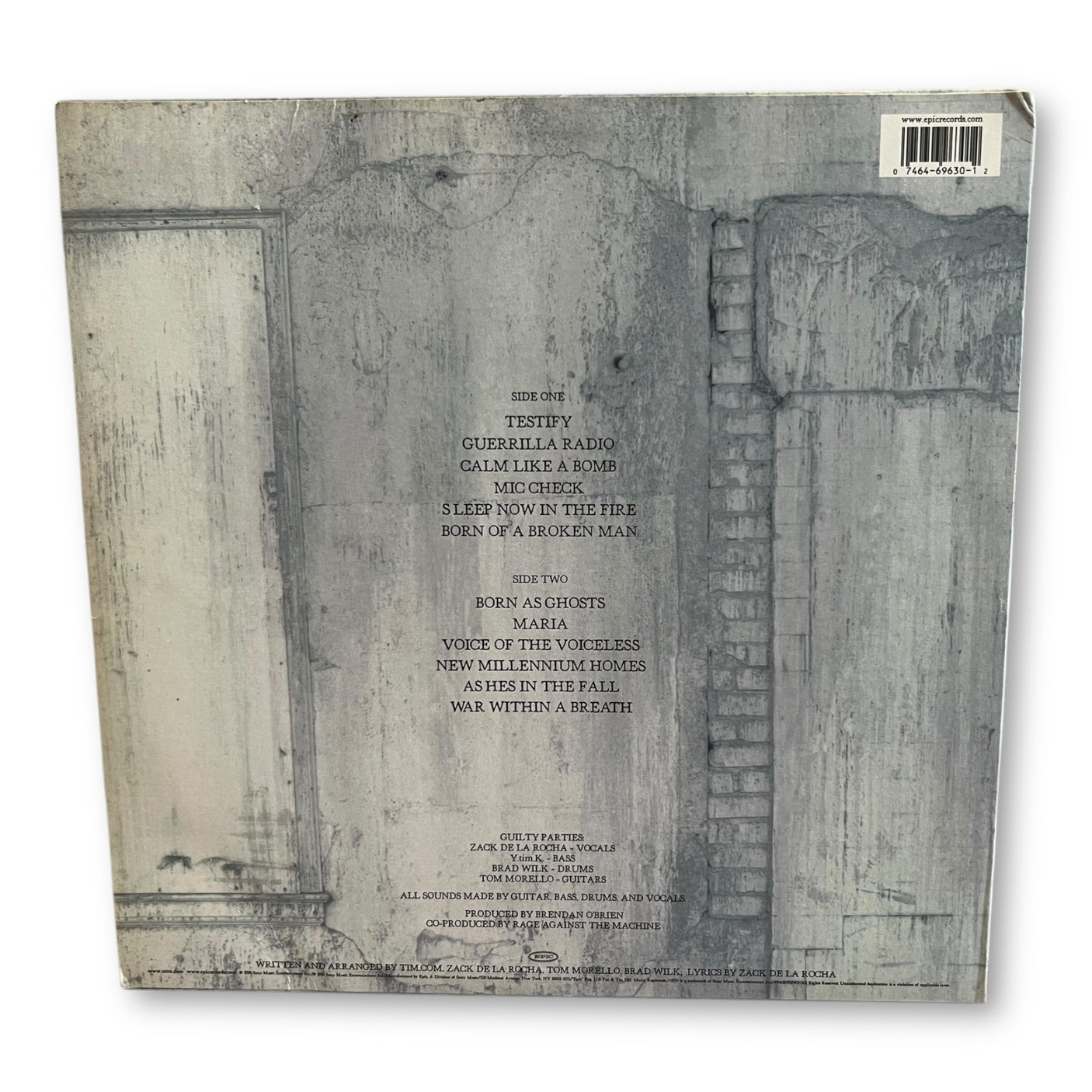 RAGE AGAINST THE MACHINE - The Battle Of Los Angeles - USED LP VINYL - VG+/VG+