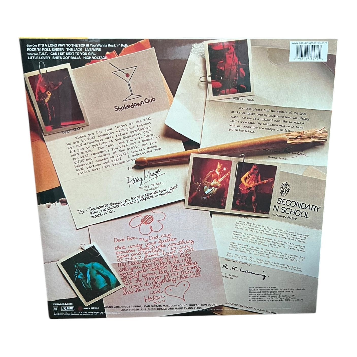 AC/DC - High Voltage - LP VINYL - 50th ANNIVERSARY GOLD NUGGET 180gm Vinyl - BRAND NEW