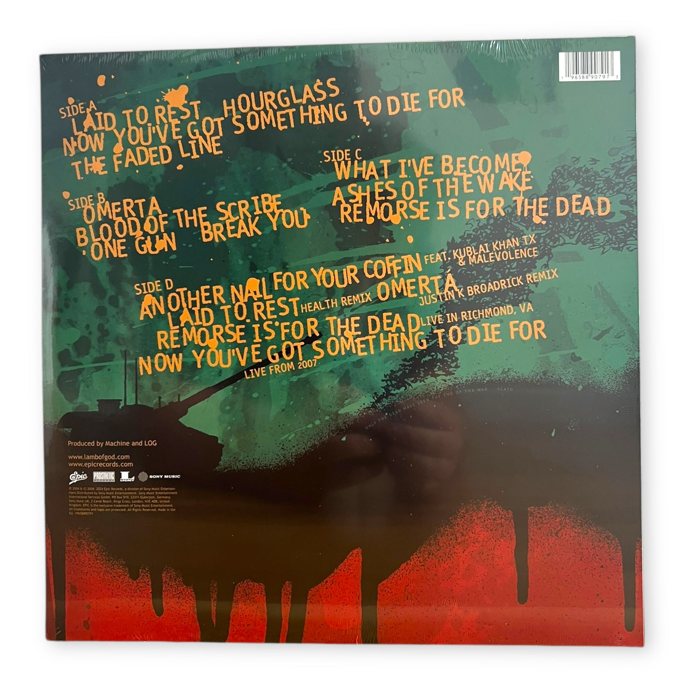 LAMB OF GOD - Ashes Of The Wake - LP VINYL - 20th ANNIVERSARY DELUXE 2 x LP EDITION - BRAND NEW