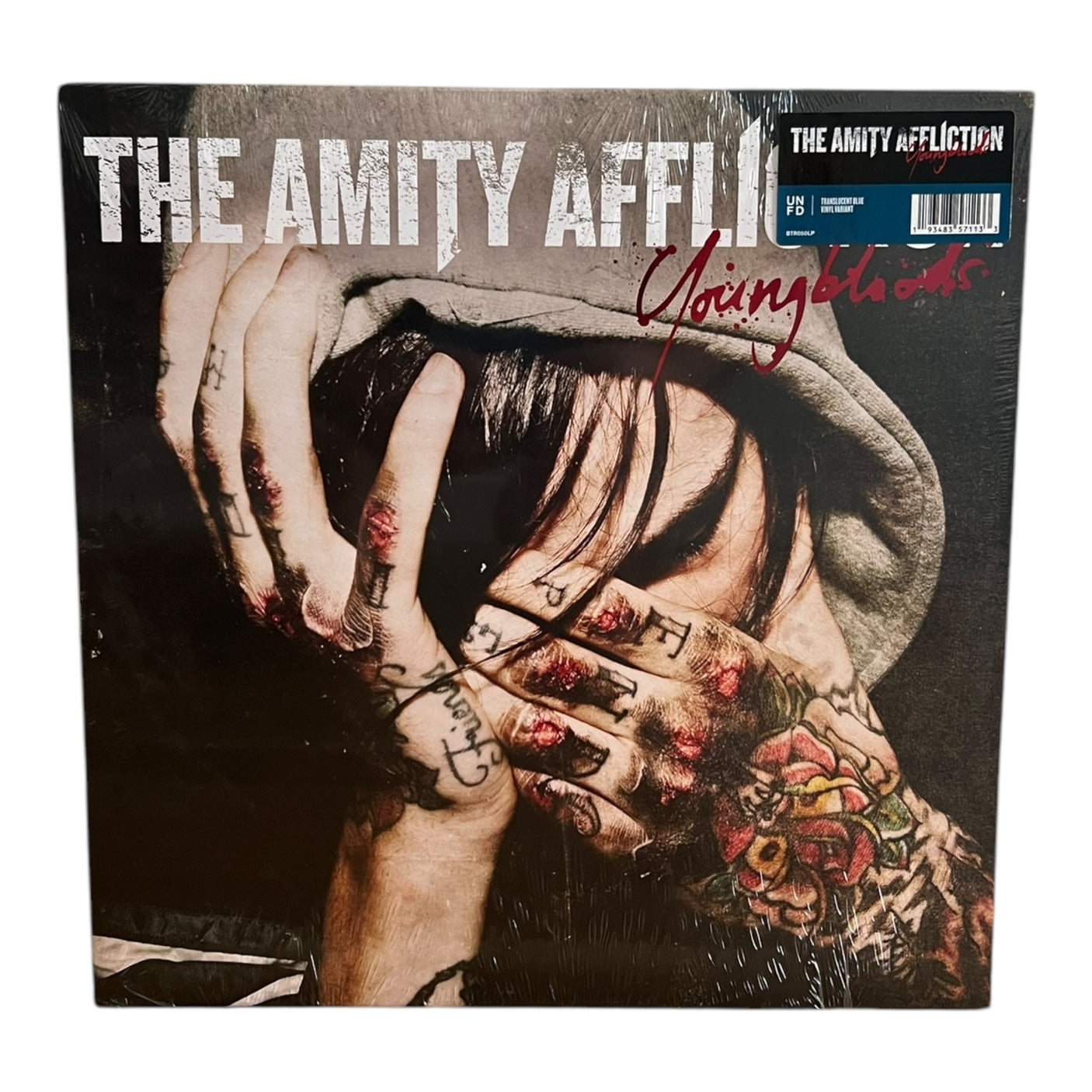 THE AMITY AFFLICTION - Young Bloods - LP VINYL - TRANSPARENT BLUE VINYL - BRAND NEW