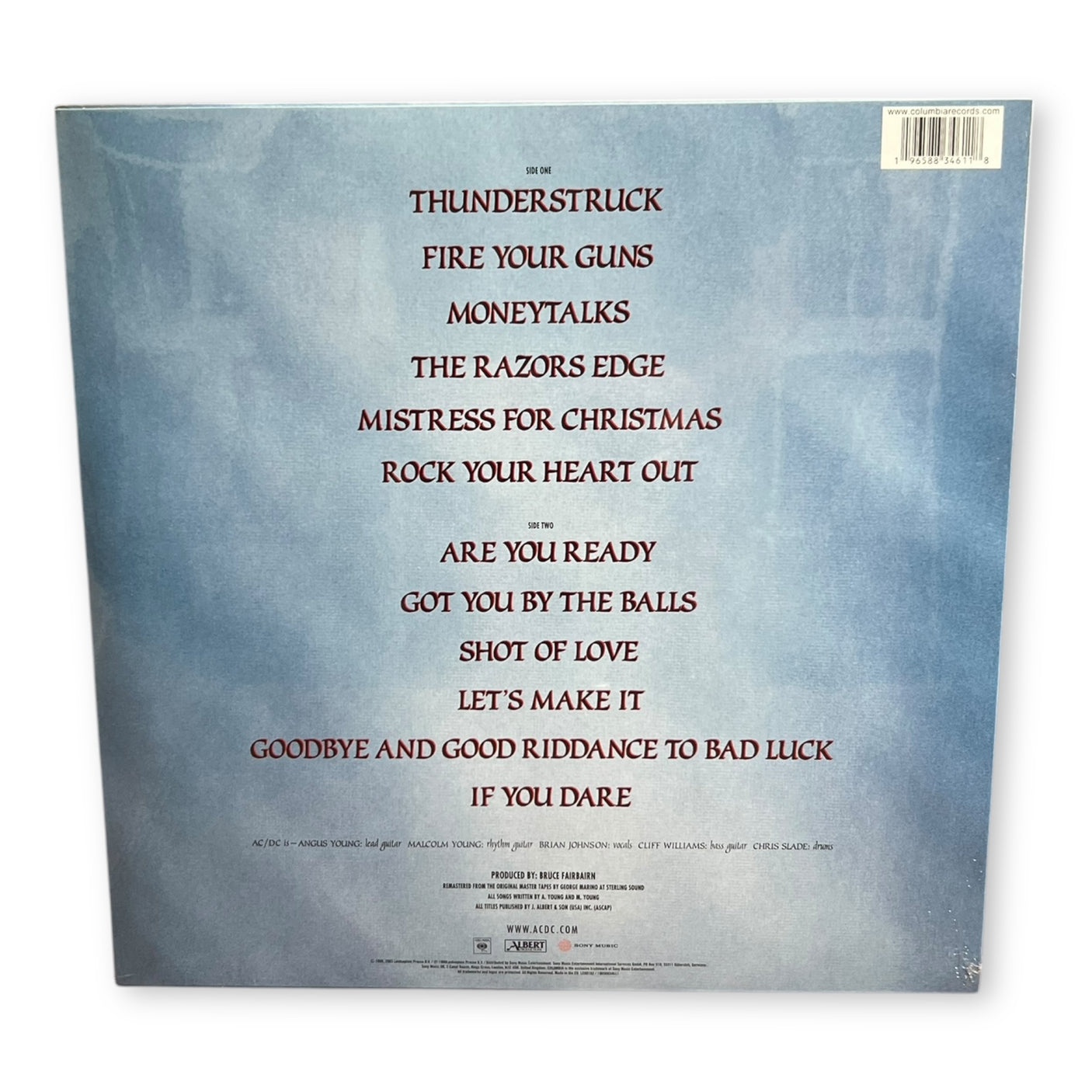 AC/DC - The Razors Edge - LP VINYL - 50th ANNIVERSARY GOLD NUGGET 180gm Vinyl - BRAND NEW