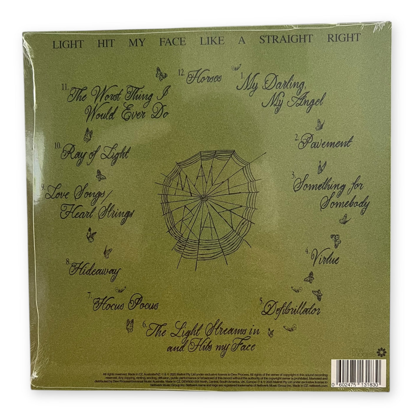 MALLRAT - Light Hit My Face Like A Straight Right - LP VINYL - ULTRA CLEAR VINYL - BRAND NEW