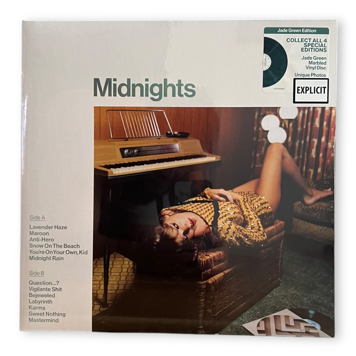 TAYLOR SWIFT - Midnights - LP VINYL - JADE GREEN MARBLED VINYL EDITION - BRAND NEW