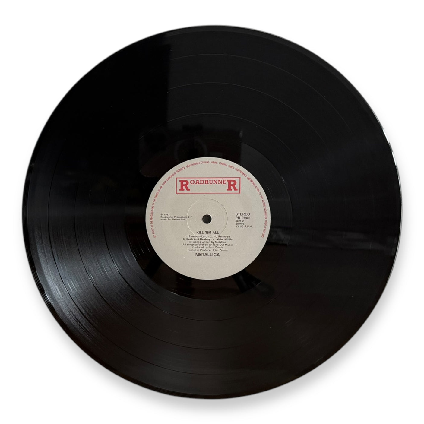 METALLICA - Kill 'Em All - USED LP VINYL - 1983 EUROPE FIRST YEAR PRESS - VG+/VG+