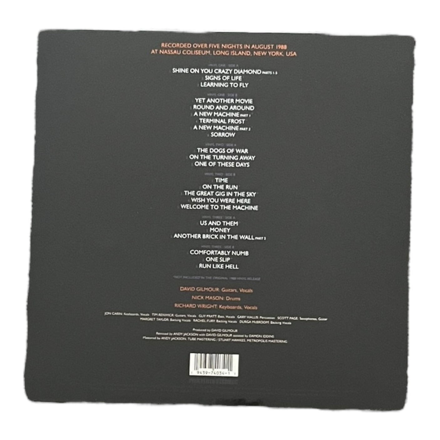 PINK FLOYD - Delicate Sound Of Thunder - 3 x LP VINYL - RESTORED, REMIXED AND RE-EDITED 180gm - BRAND NEW