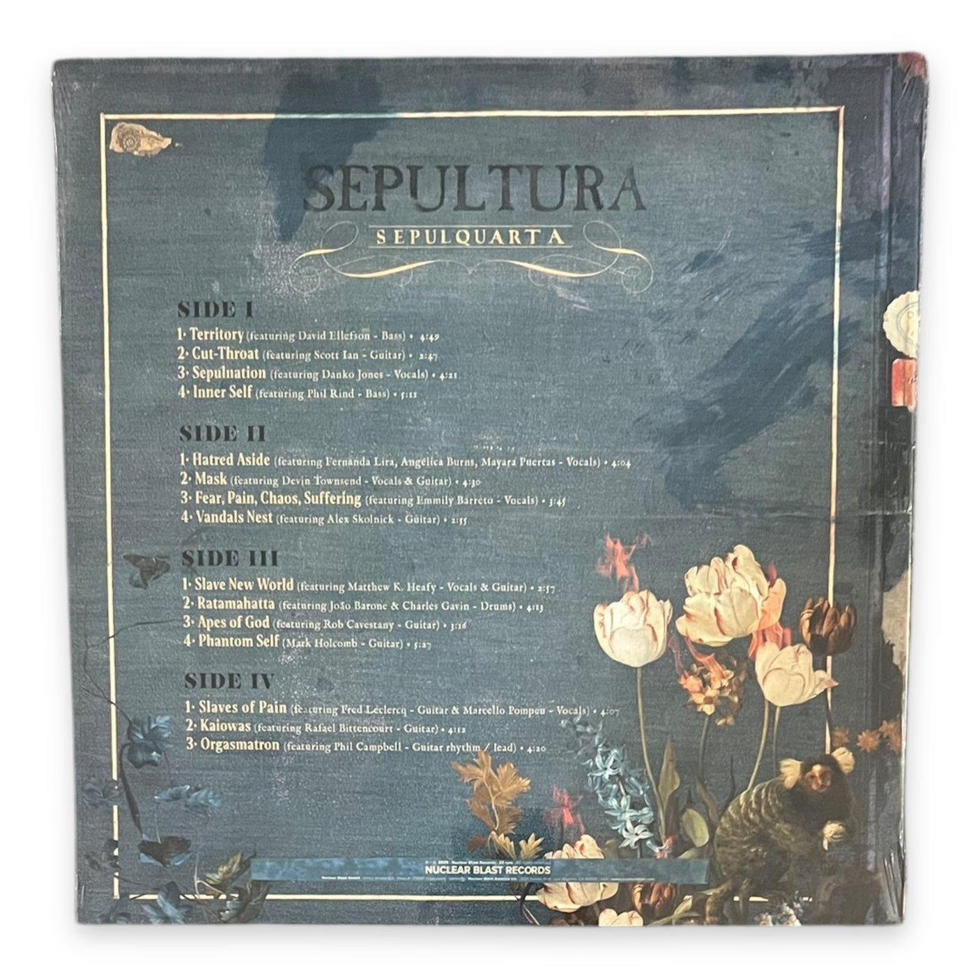 SEPULTURA - Sepulquarta - LP VINYL - LIMITED EDITION TRANSPARENT ORANGE VINYL - BRAND NEW
