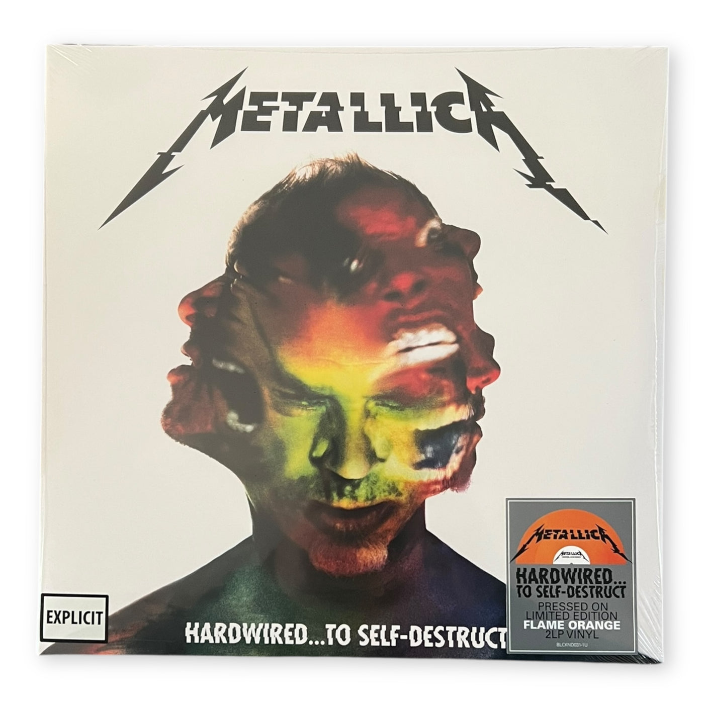 METALLICA - Hardwired... To Self Destruct - 2 x LP VINYL - FLAME ORANGE VINYL - BRAND NEW