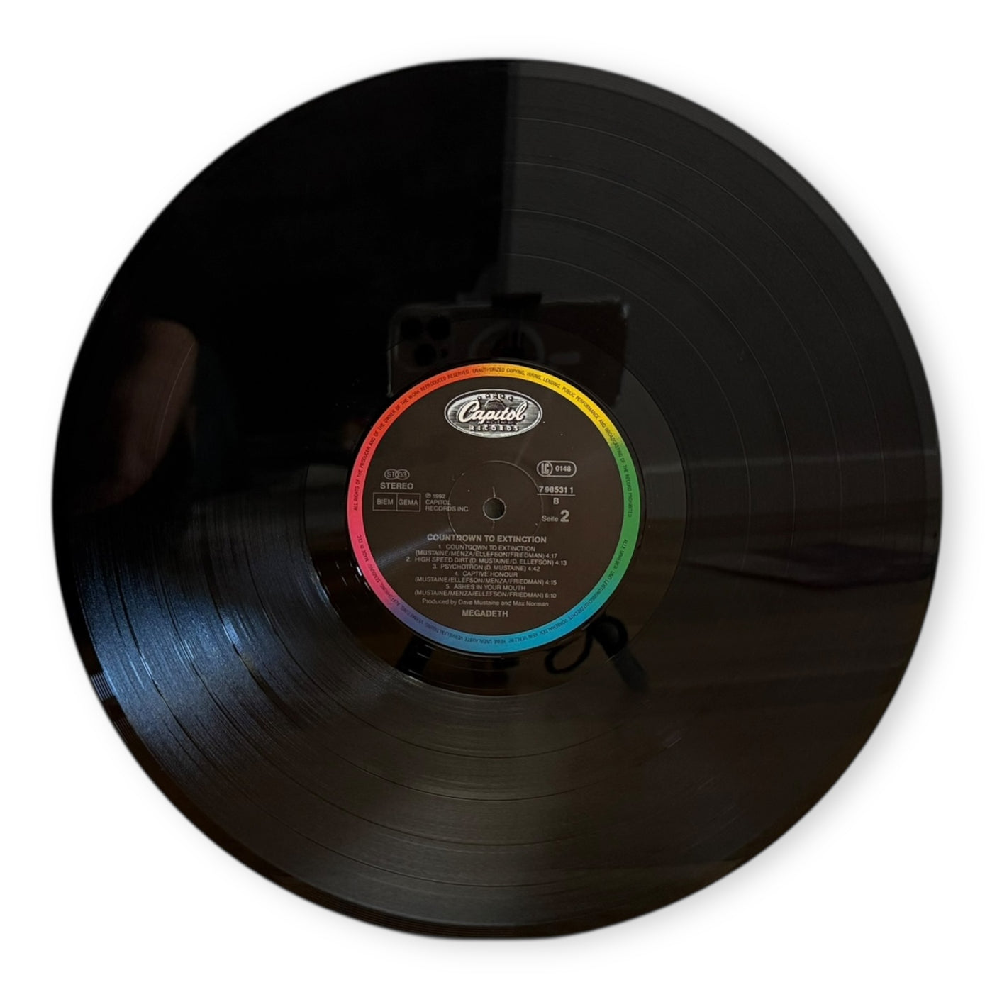 MEGADETH - Countdown To Extinction - USED LP VINYL - ORIGINAL 1992 UK & EUROPE PRESS - VG/VG+