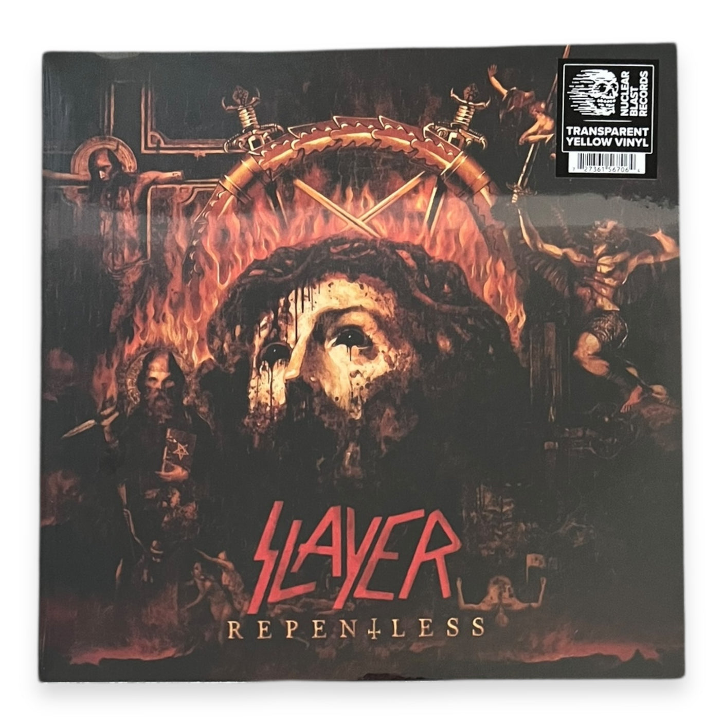SLAYER - Repentless - LP VINYL - TRANSPARENT YELLOW VINYL - BRAND NEW
