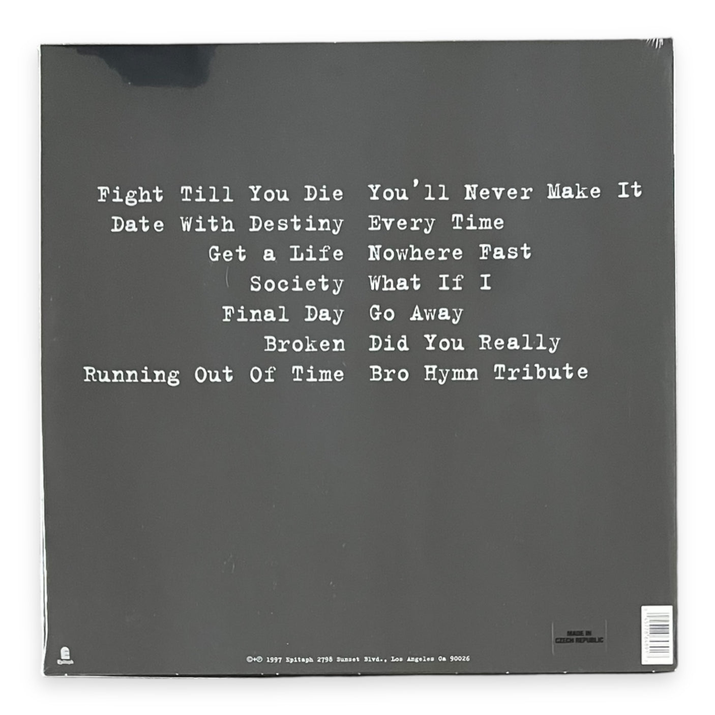 PENNYWISE - Full Circle - LP VINYL - ANNIVERSARY EDITION - SILVER WITH BLACK SPLATTER VINYL - BRAND NEW