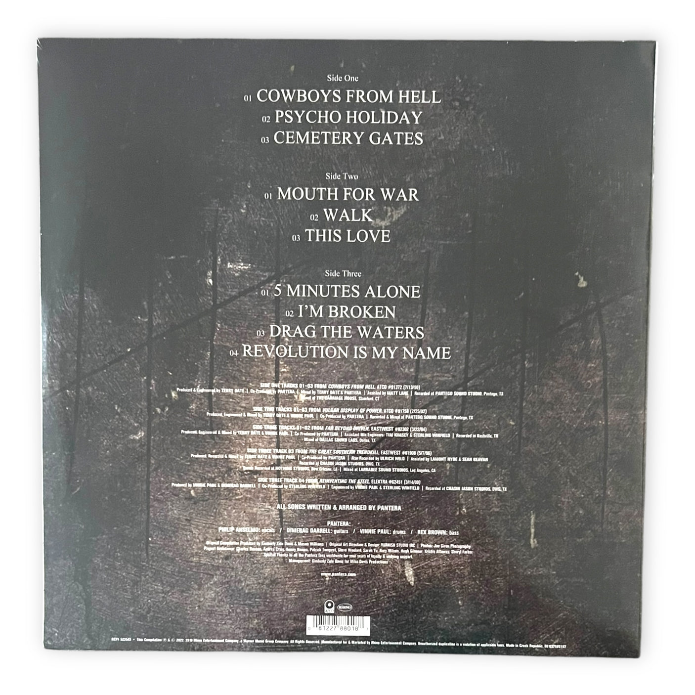 PANTERA - 1990-2000: A Decade Of Domination - LIMITED EDITION - BLACK ICE VINYL - LP VINYL - BRAND NEW