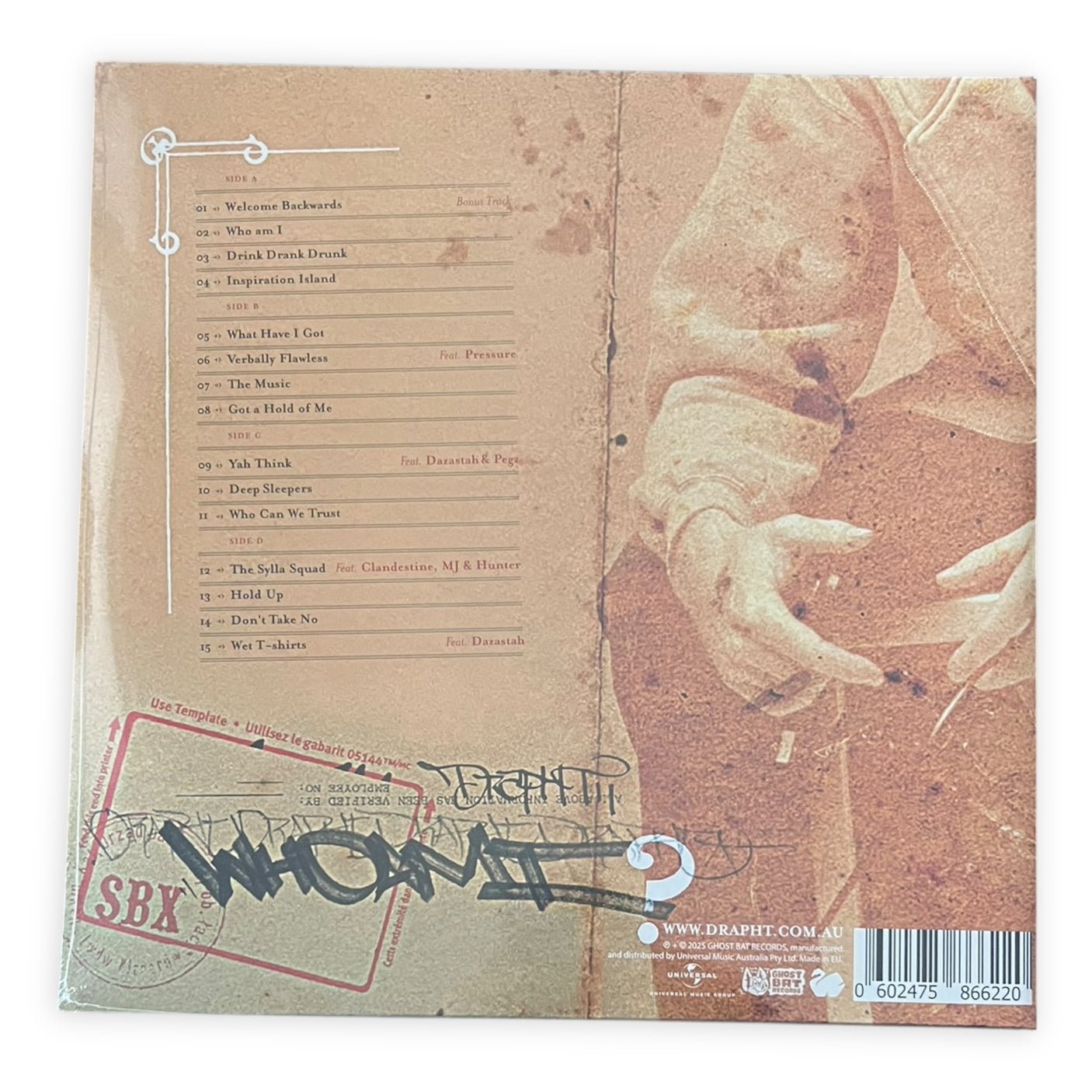 DRAPHT - Who Am I - 20th ANNIVERSARY EDITION - ORANGE MARBLE VINYL - LP VINYL - BRAND NEW