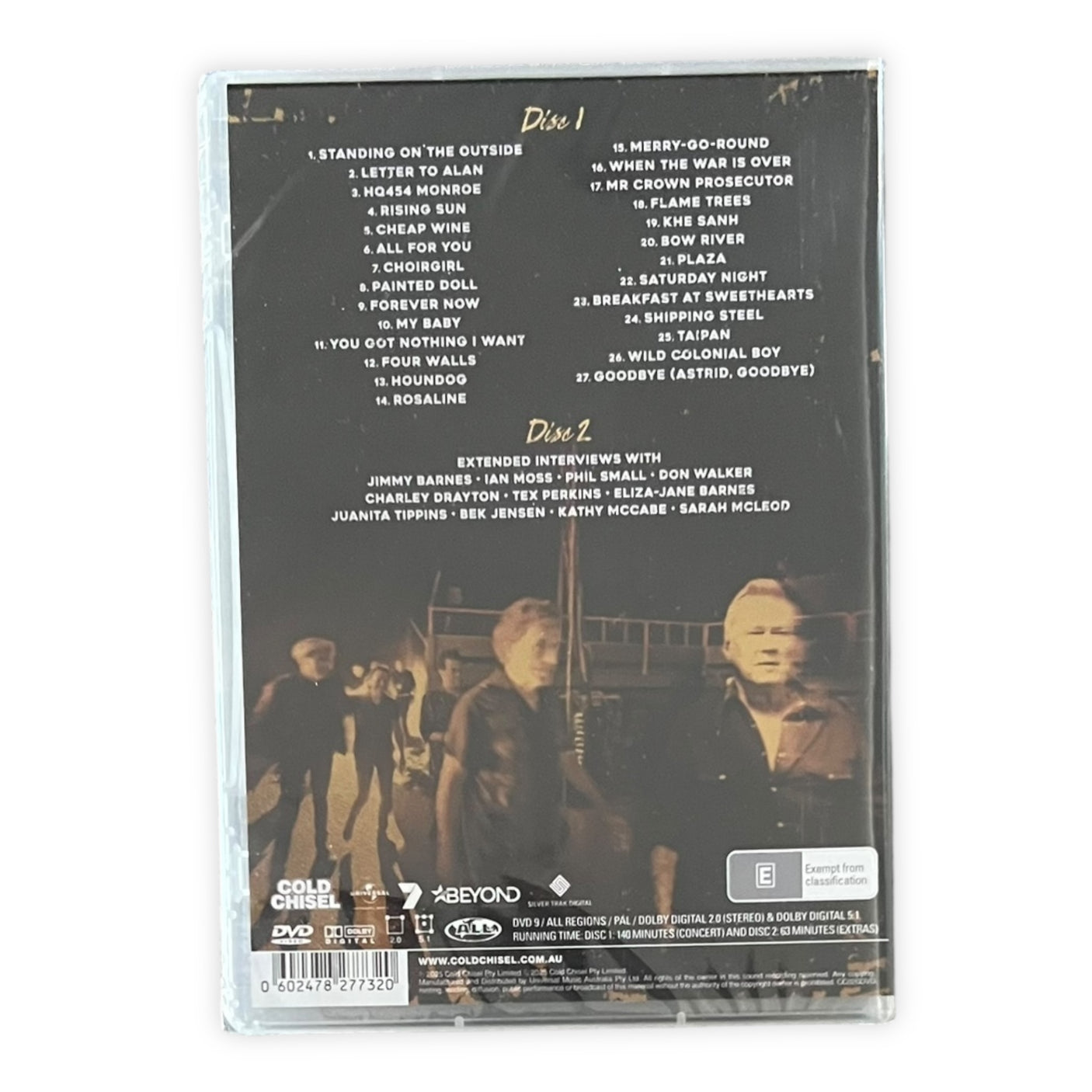 COLD CHISEL - The Big Five-O Live - DVD - BRAND NEW