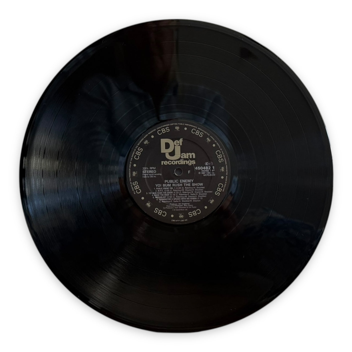 PUBLIC ENEMY - Yo! Bum Rush The Show - USED LP VINYL - ORIGINAL 1987 UK & EUROPE PRESS - VG+/VG+