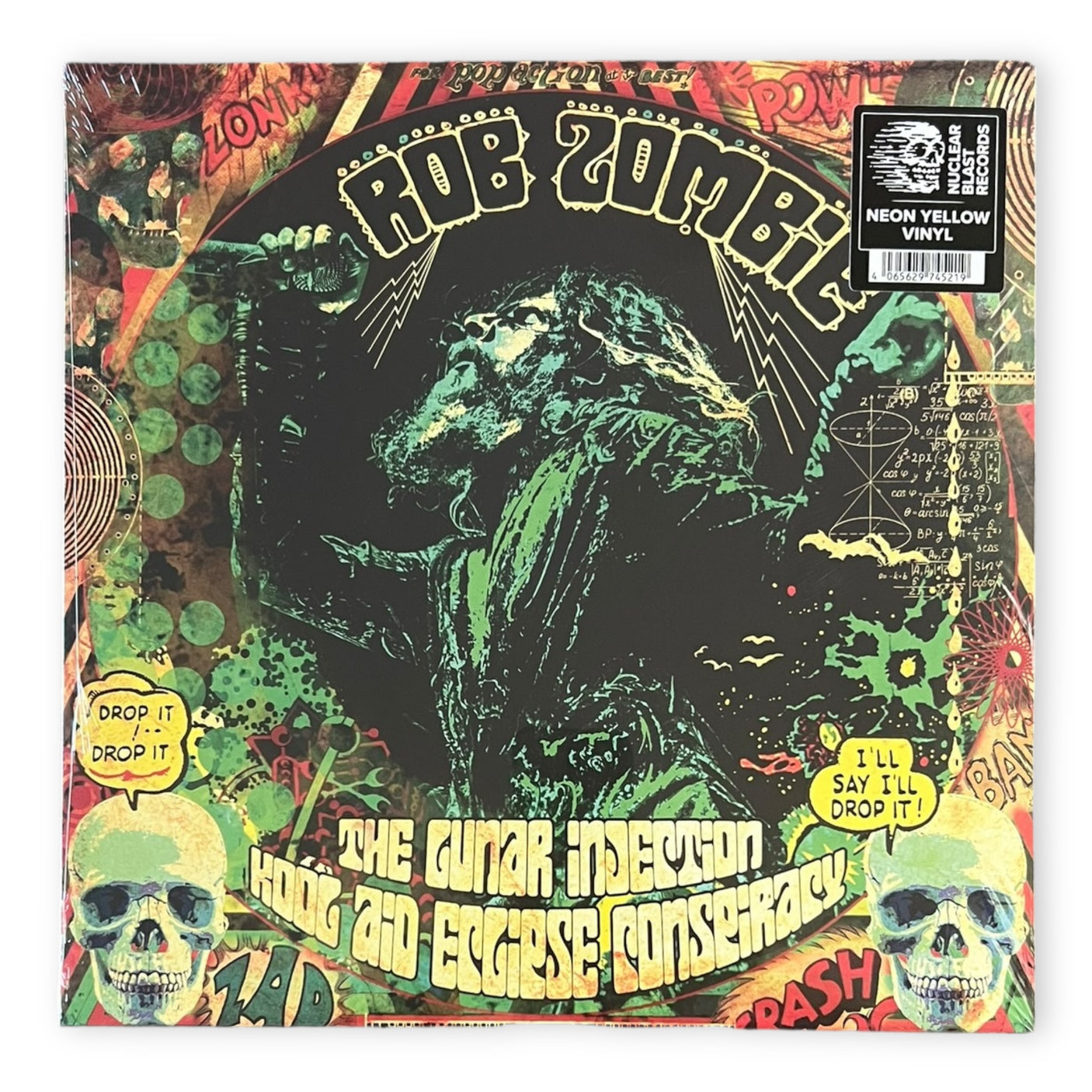 ROB ZOMBIE - The Lunar Injection Kool Aid Eclipse Conspiracy - NEON YELLOW VINYL - LP VINYL - BRAND NEW