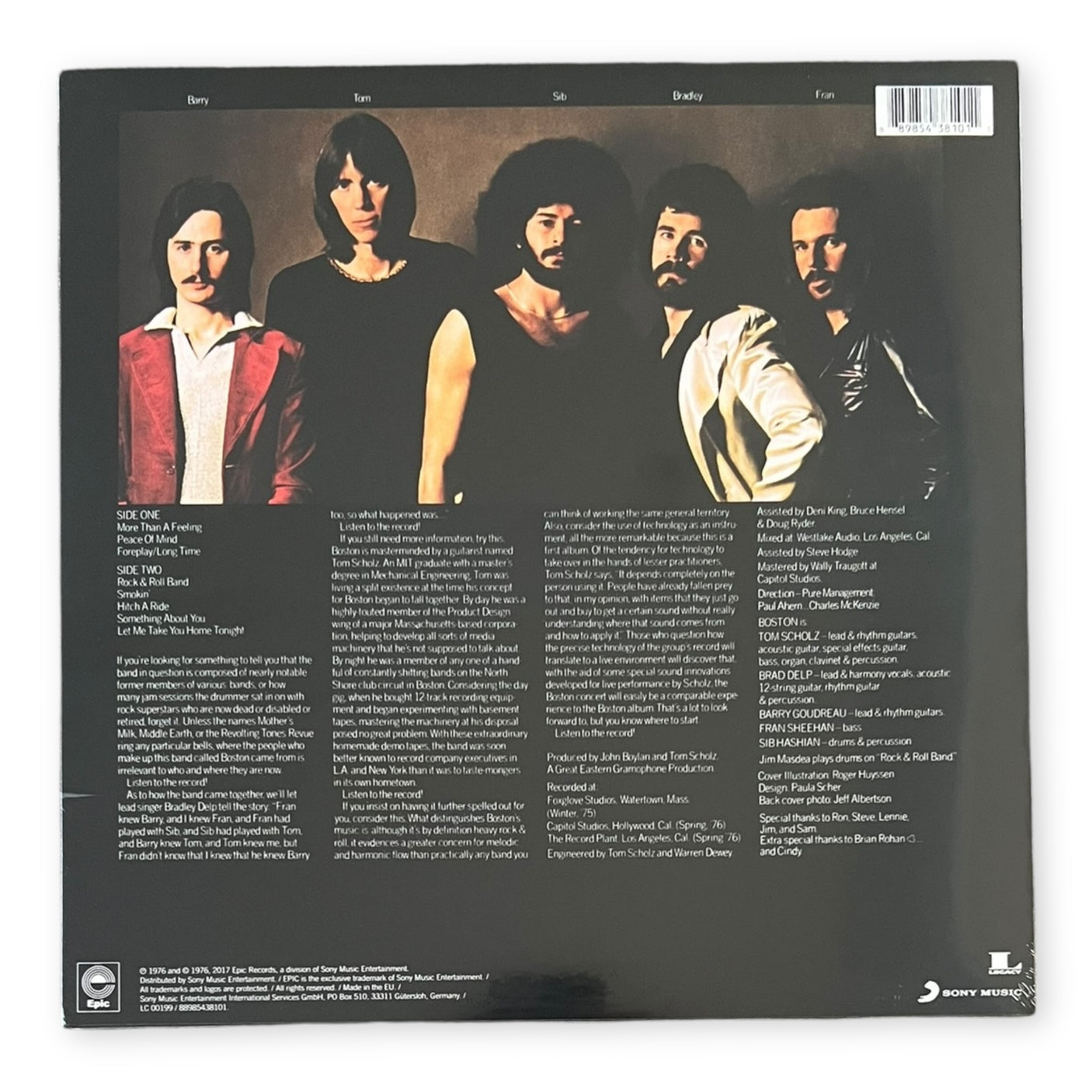 BOSTON - Boston (Self Titled) - 180gm REISSUE - LP VINYL - BRAND NEW