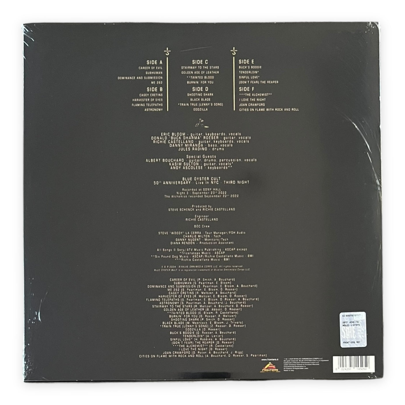 BLUE OYSTER CULT - 50th Anniversary Live In NYC (Third Night) - 3 x LP VINYL - BRAND NEW