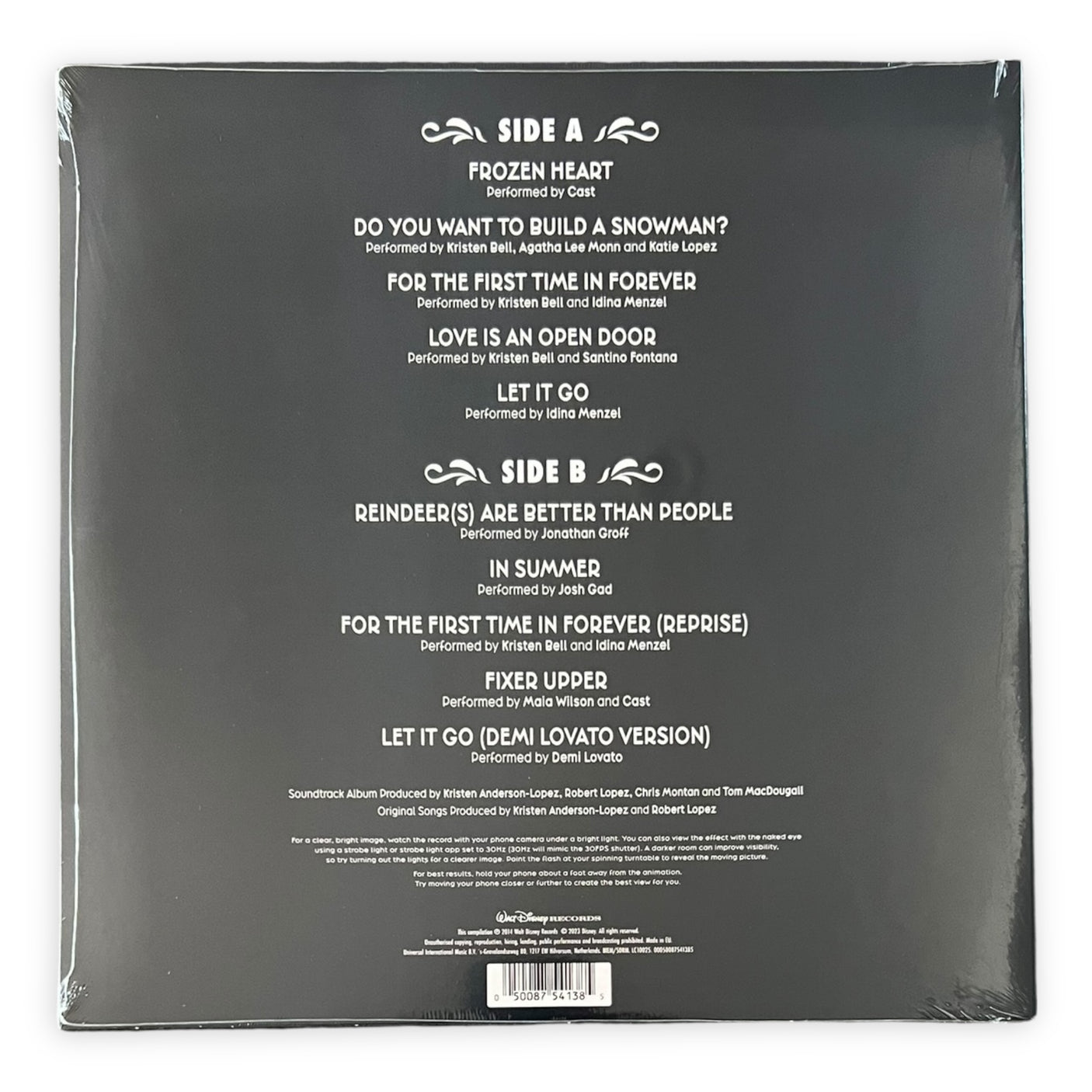 FROZEN - The Songs - ZOETROPE VINYL - VARIOUS ARTISTS - LP VINYL - BRAND NEW