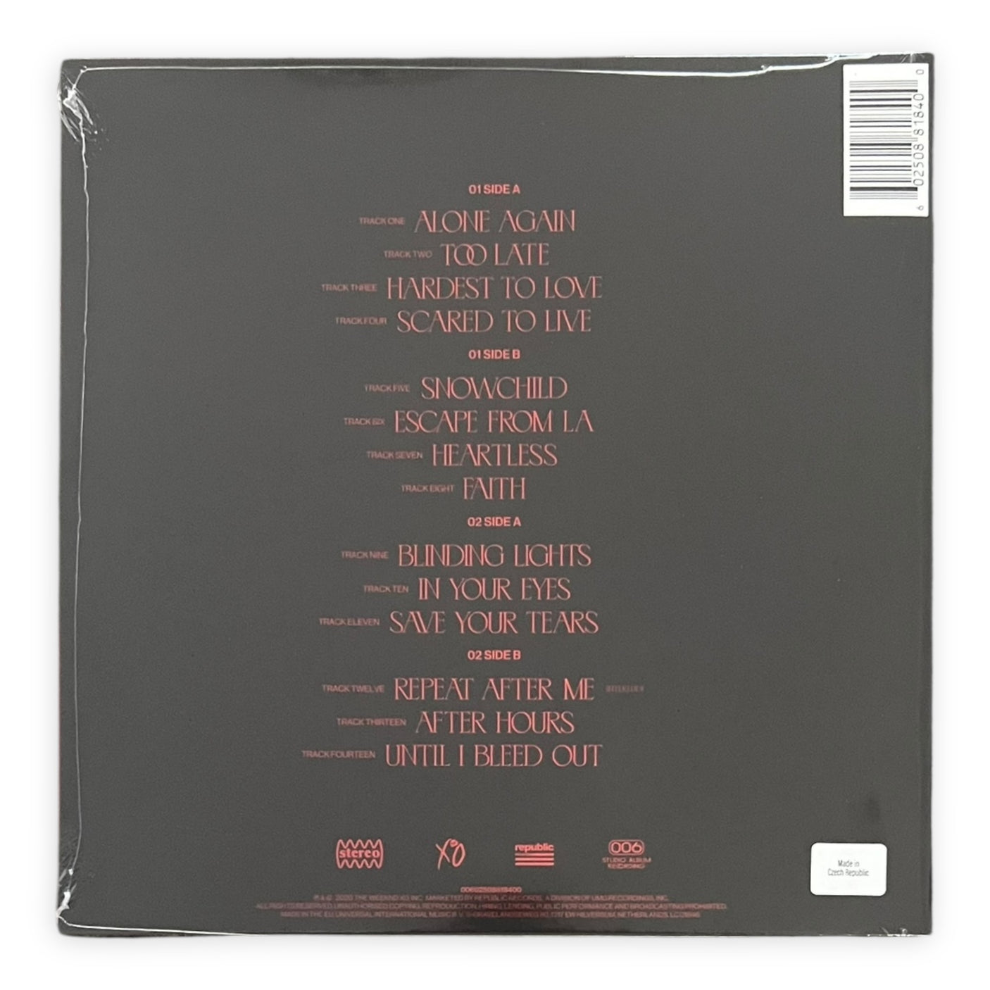 THE WEEKND - After Hours - 2 x LP VINYL - BRAND NEW