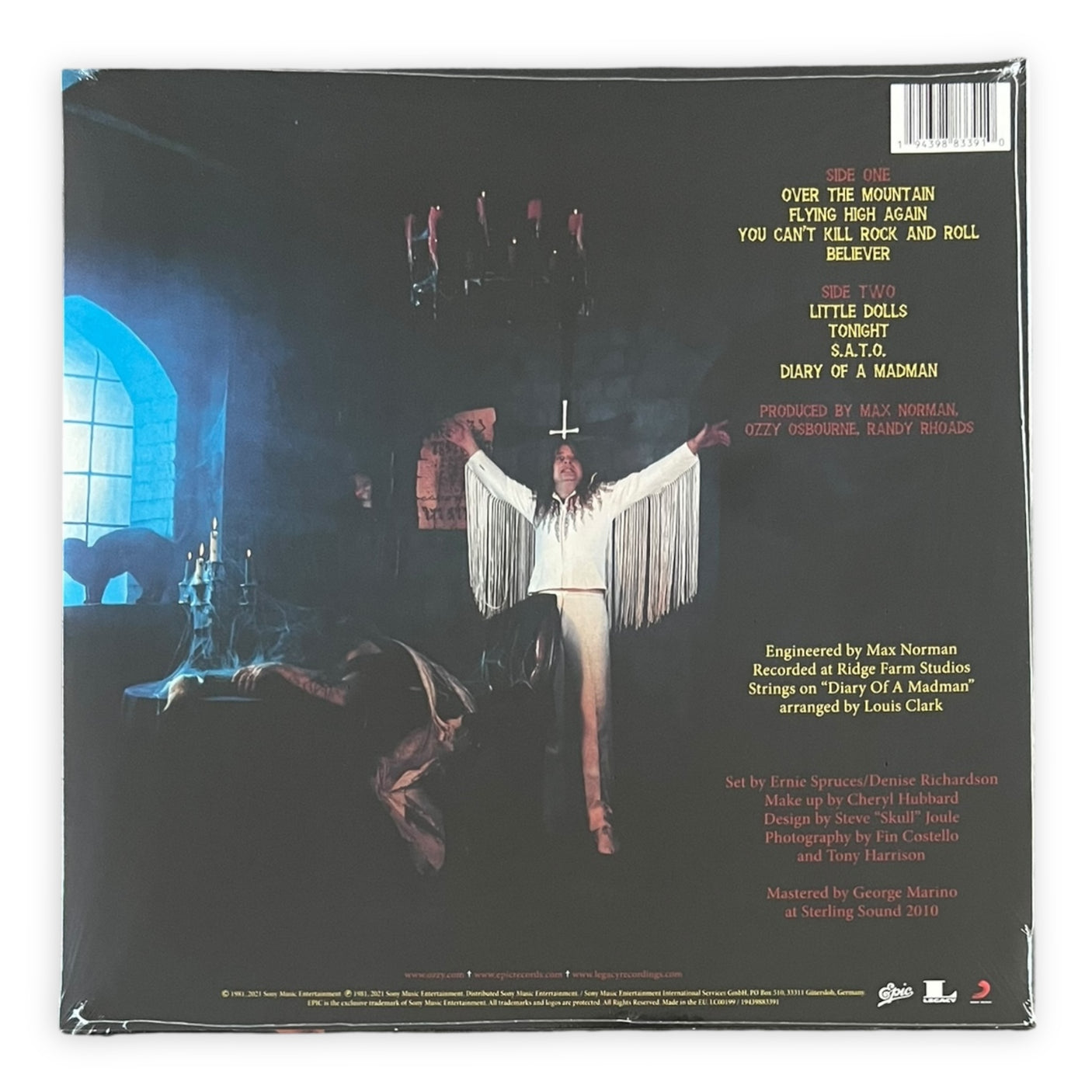 OZZY OSBOURNE - Diary Of A Madman - 40th ANNIVERSARY RED SWIRL VINYL - BRAND NEW