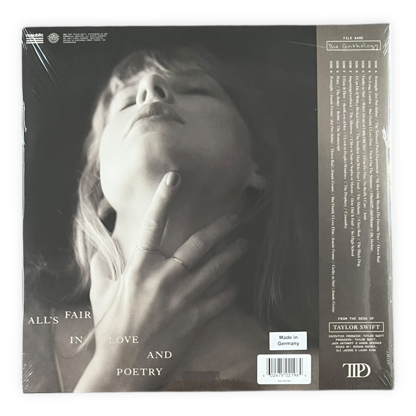 TAYLOR SWIFT - The Tortured Poets Department (The Anthology) - 4 x LP VINYL - BRAND NEW