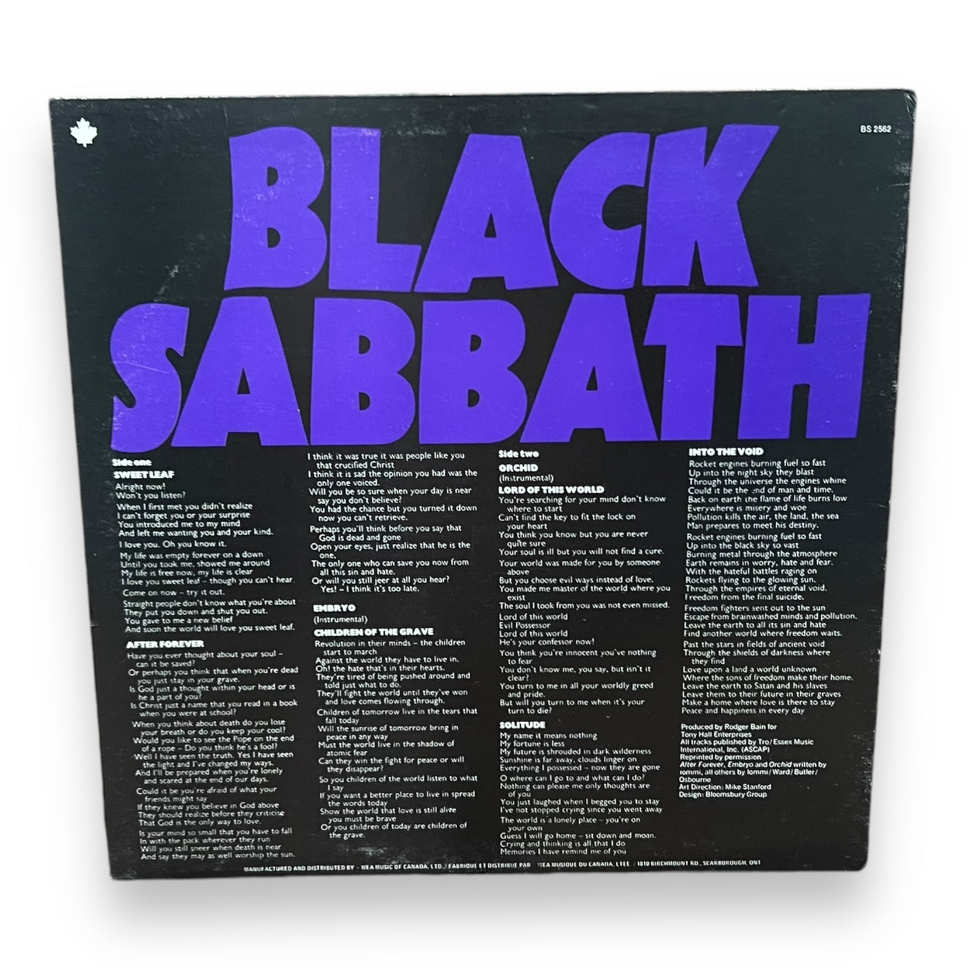 BLACK SABBATH - Master Of Reality- USED LP VINYL - VG+/VG+