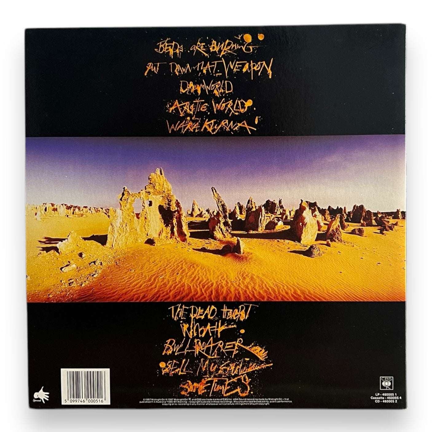 MIDNIGHT OIL - Diesel and Dust - USED LP VINYL - NM/NM