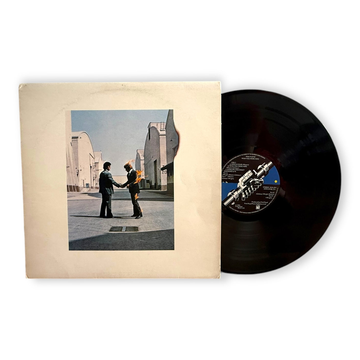 PINK FLOYD - Wish You Were Here - USED LP VINYL - 1975 FIRST PRESS - VG/VG+