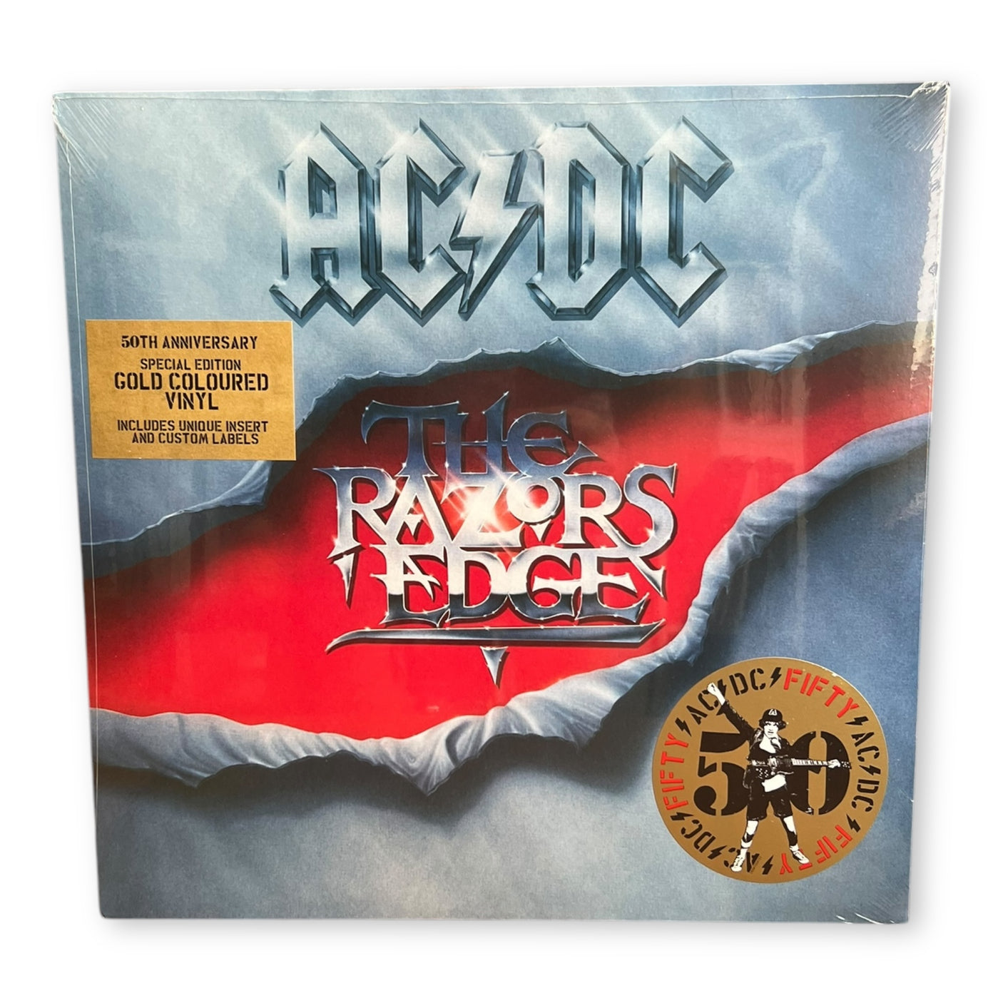 AC/DC - The Razors Edge - LP VINYL - 50th ANNIVERSARY GOLD NUGGET 180gm Vinyl - BRAND NEW