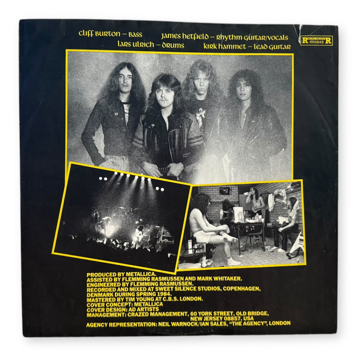 METALLICA - Ride The Lightning - USED LP VINYL - 1984 EUROPE FIRST YEAR PRESS - VG/VG+