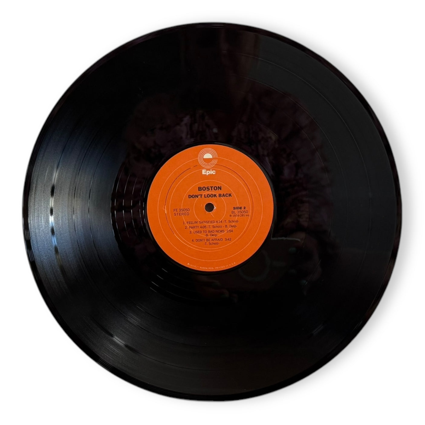 BOSTON - Don't Look Back - USED LP VINYL - ORIGINAL 1978 USA PRESS - VG+/VG+